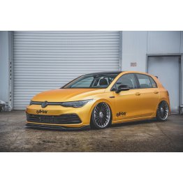 Накладки сплиттеры на пороги Вар2 на VW Golf VIII